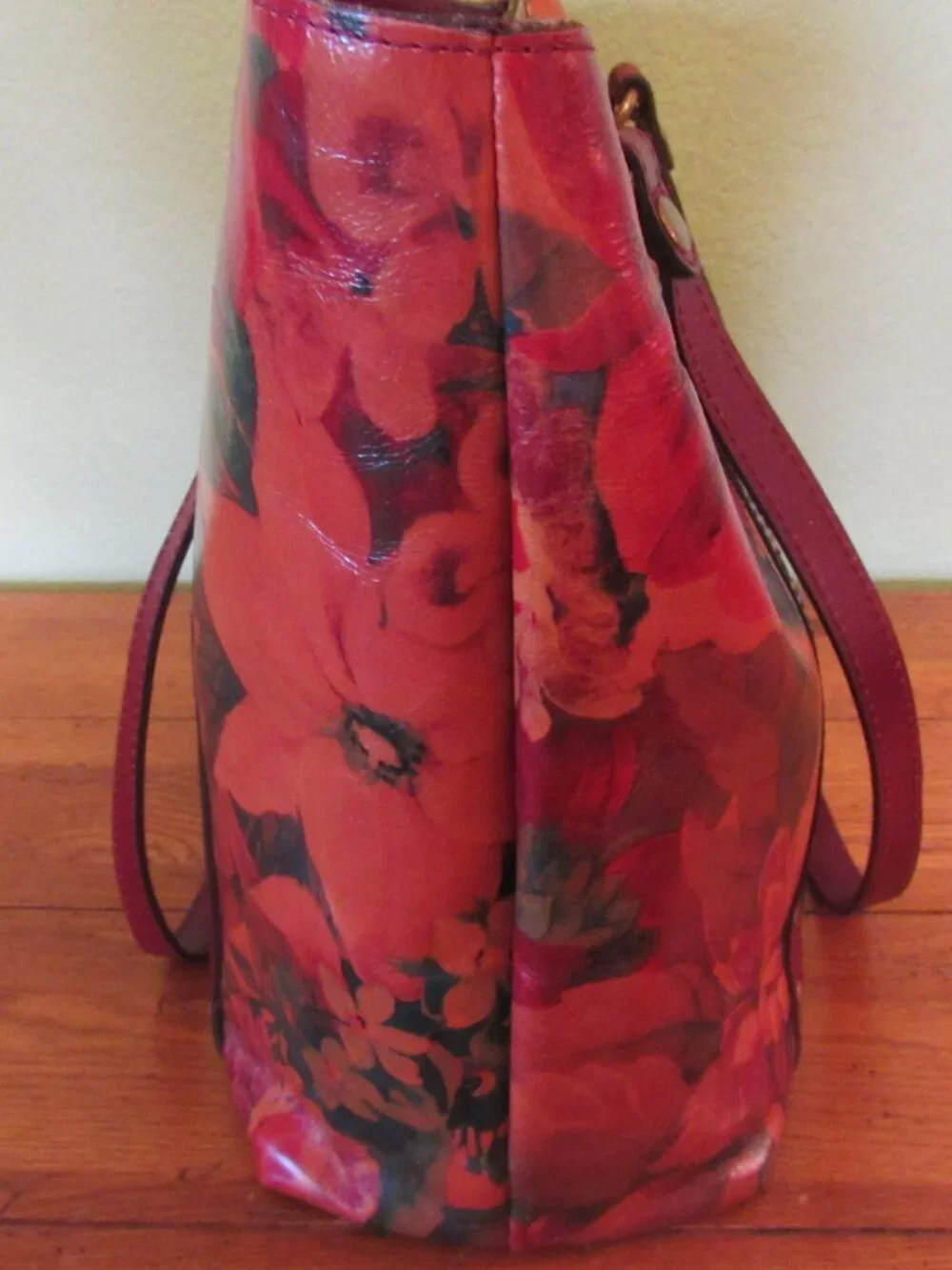 Patricia Nash Large Leather Benvenuto Tote Multi Color Floral Valerie Clutch Set
